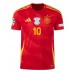 Camiseta España Dani Olmo #10 Primera Equipación Replica Eurocopa 2024 mangas cortas